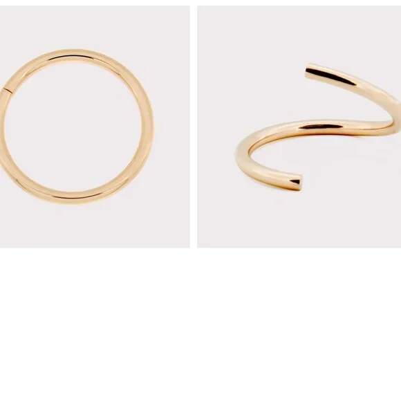 18g Yellow Gold Seam Ring (9/32") - Picture 2 of 4